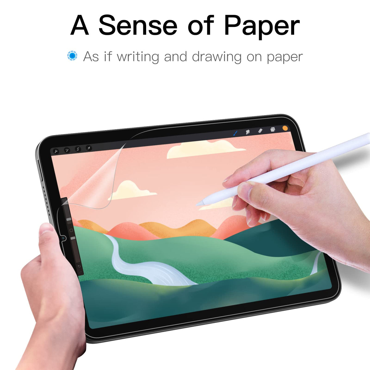 JETech Paper Matte Screen Protector for iPad (A16) 11th/10th Gen, 1-Pack