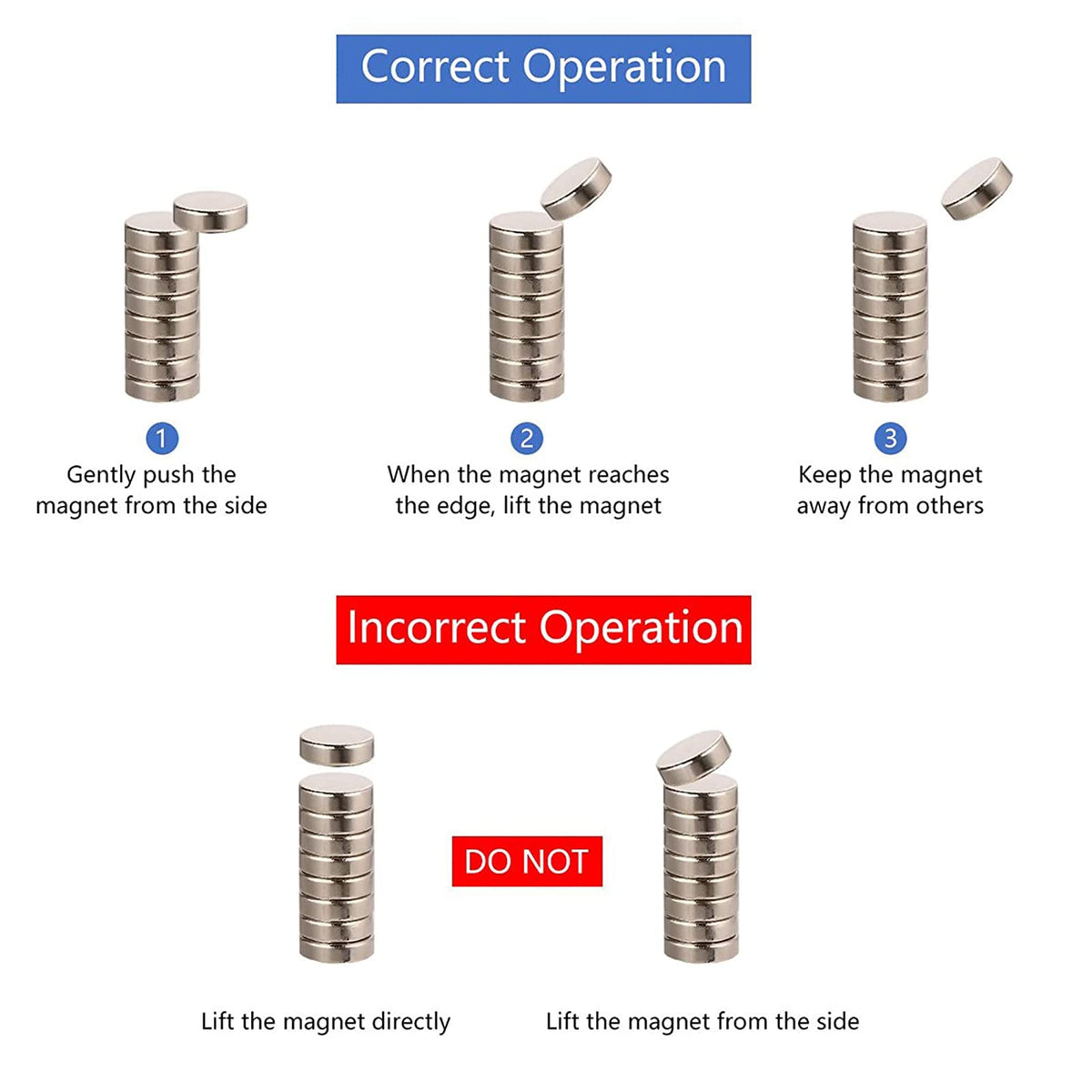 Yizhet 50 PCS 8 * 1mm Magnets, Small Mini yet Strong, Neodymium for Craft