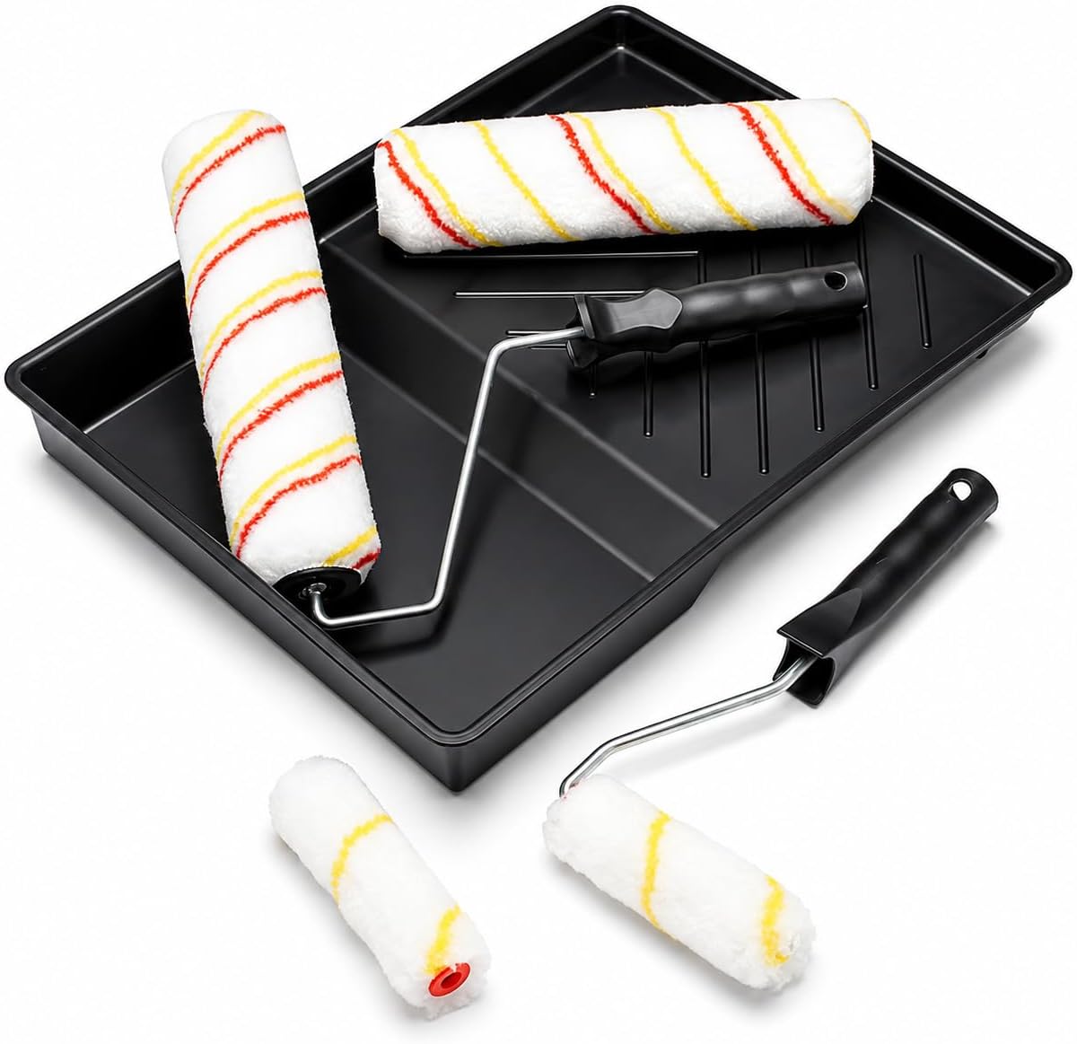 Fit for the job Paint Roller Set 7 piece, Decorating kit with mini Rollers