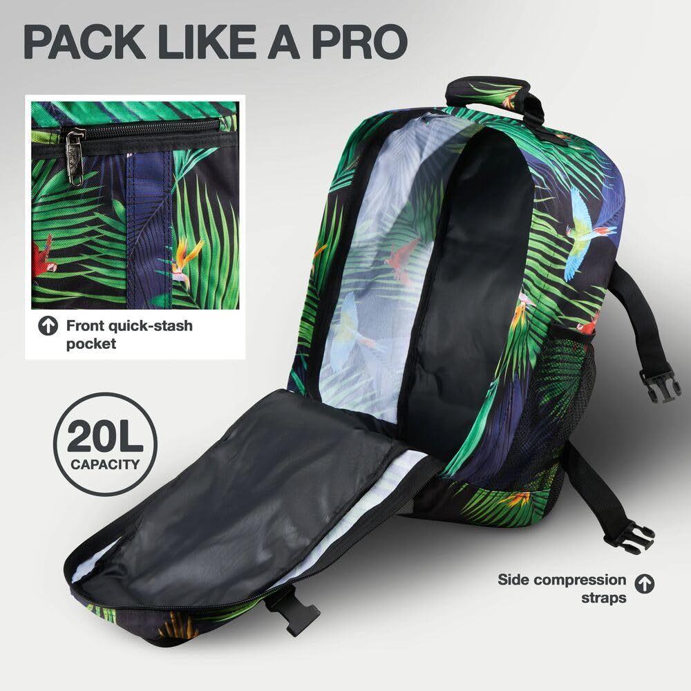 Cabin Max Ryanair Cabin Bag Underseat Hand Luggage Travel Backpack 40x20x25