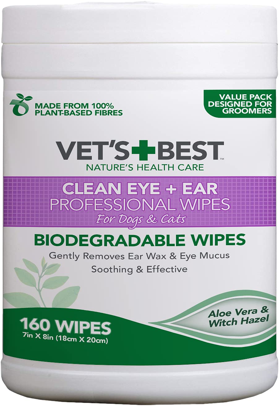 Vet's Best Ear Relief Finger Wipes 50 Disposable Wipes