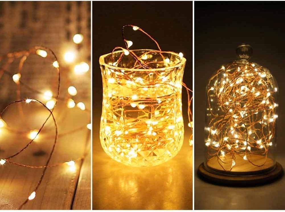 Twinkle Star Fairy Lights, 20m 200 LED USB Plug in Copper Wire String Lights with Remote Control/8 Modes/Timer, Christmas Lights for Bedroom Indoor Lighting Xmas Tree Decoration, Warm White