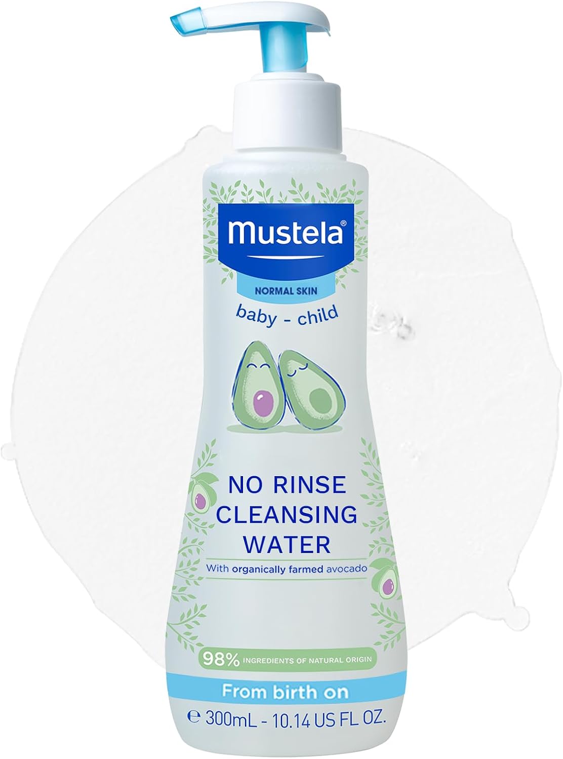 Mustela No Rinse Cleansing Water for Baby - Gentle Micellar Water - 300ml