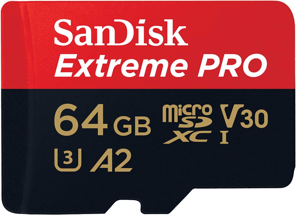 SANDISK Extreme PRO microSD Card + Adapter 128GB, Up to 200MB/s Read Speeds