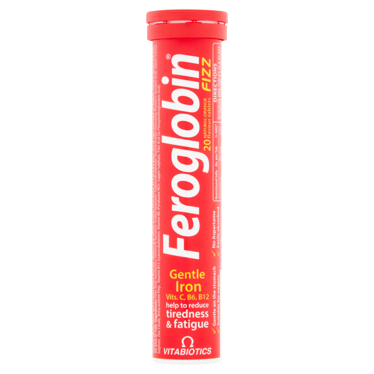 Feroglobin Iron Supplement Capsules Support Iron Defficiency, Anemia and Blood Formation, Boost Energy, Immunity and Vitality While reducing Fatigue and Tiredness