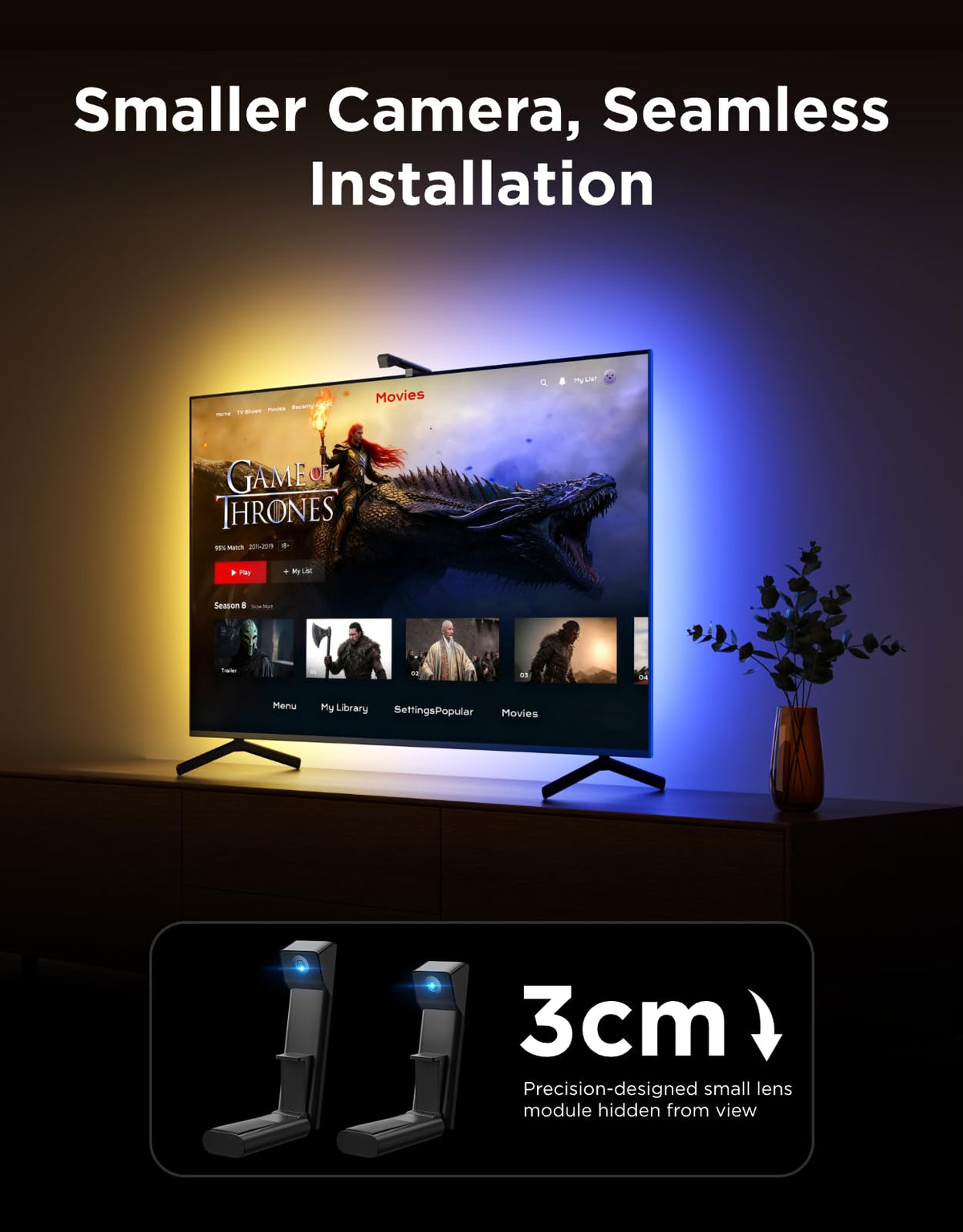 Govee TV Backlight 3 Lite with Fish-Eye Correction Function