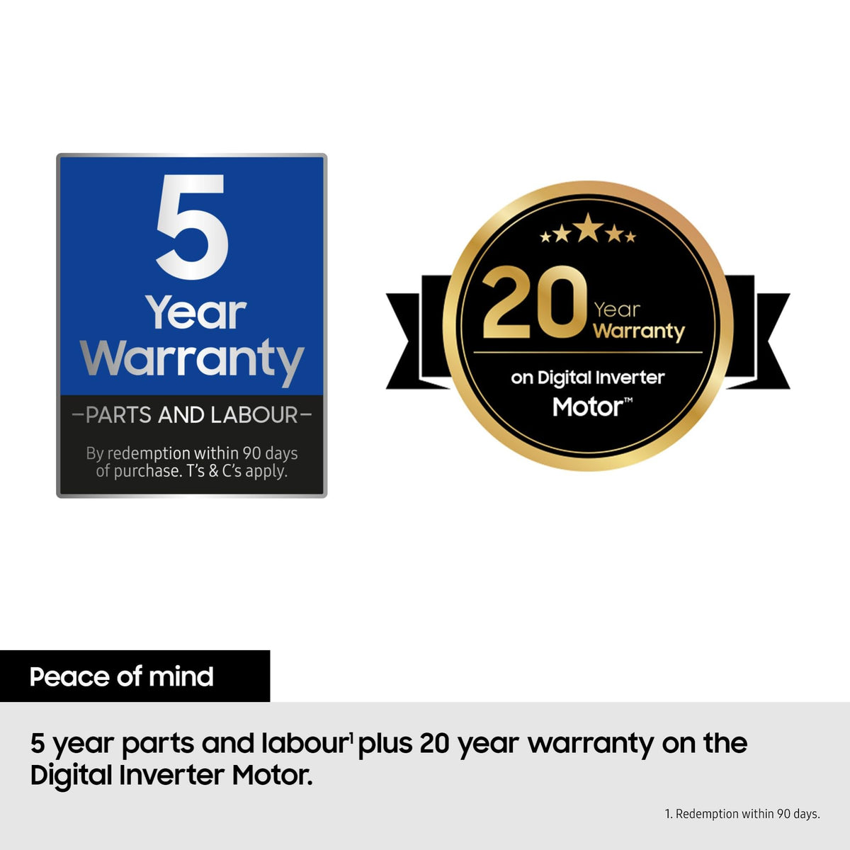 Samsung Series 7 Washer Dryer, AI Energy Wi-Fi enabled, 11/6kg 1400rpm, Black, WD11DB7B85GBU1