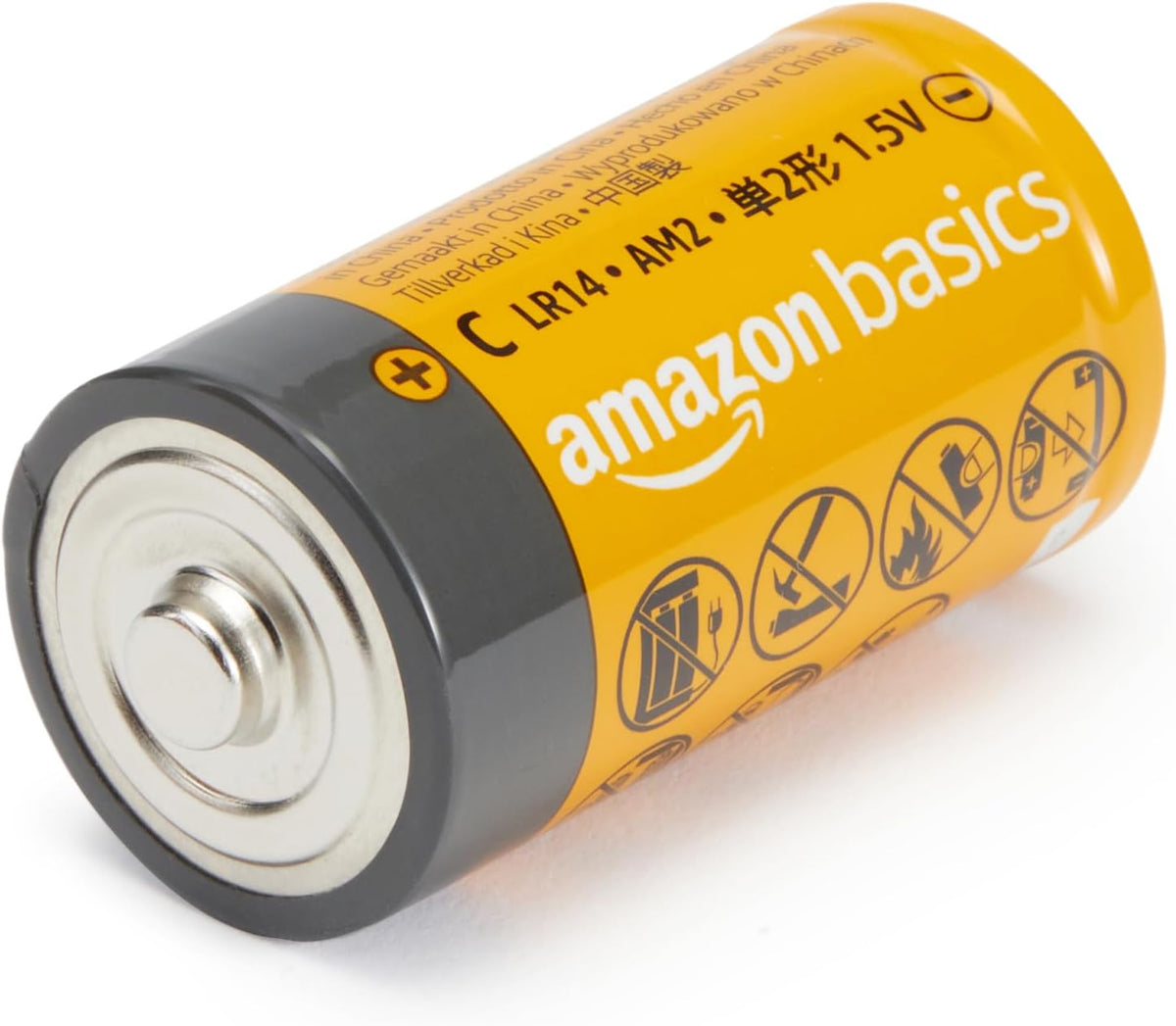 Amazon Basics 12-Pack C Cell All-Purpose Alkaline Batteries, 1.5 Volt, 5-Year Shelf Life