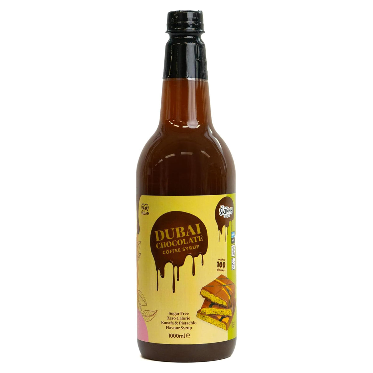 Skinny Food Co Butterscotch Syrup Zero Calorie 1L - Sugar Free Coffee Syrup