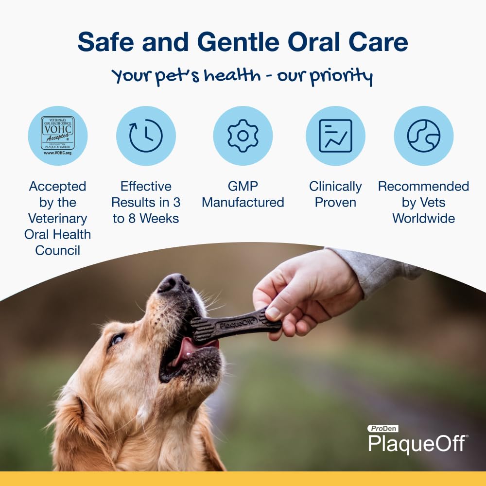 ProDen PlaqueOff 13 Dental Bones for Medium & Large Dogs, Chicken & Pumpkin