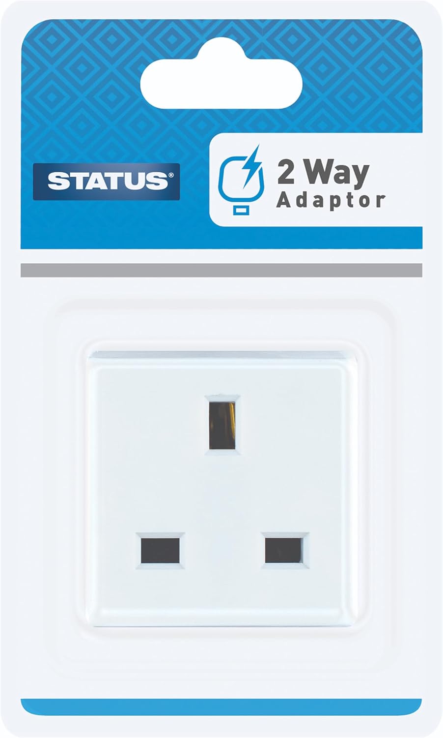 STATUS 2 Way UK Plug Adapter, White