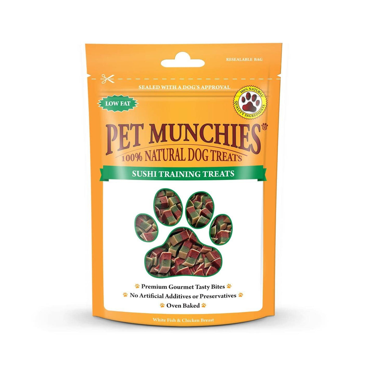 Pet Munchies Venison & Beef Liver Dog Training Treats, Grain Free Tasty Bites with Natural Real Meat, Low in Fat 50g
