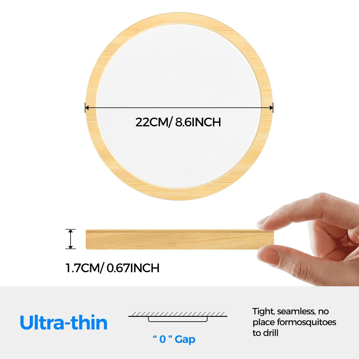 Peasur Bathroom Light, 3000K/3500K/4000K/5000K/6500K 5 Color Temperature