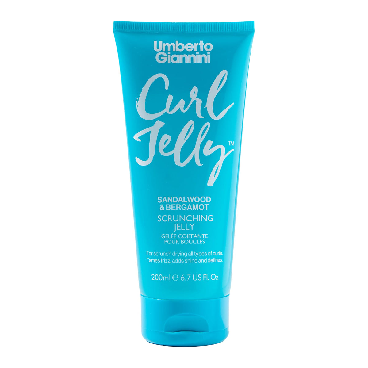 Umberto Giannini Curl Jelly Scrunching Jelly & Creme De Curl Control Cream Duo for Curly or Wavy Hair, Vegan & Cruelty Free, 2 Pack