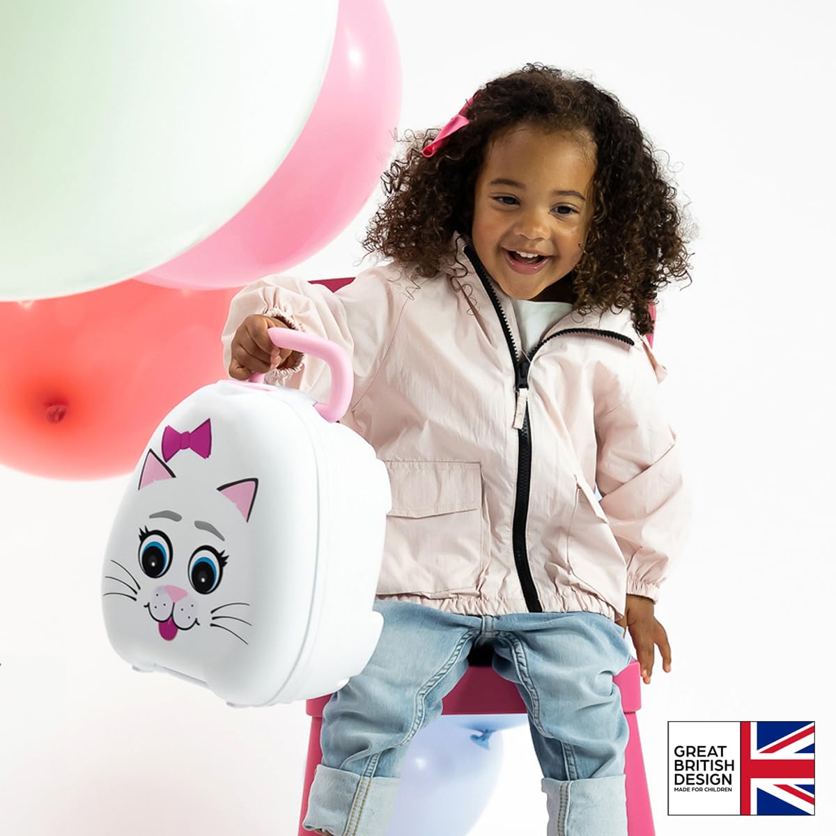 My Carry Potty - Travel Potty, Award-Winning Portable Toddler Toilet Seat for Kids to Take Everywhere (Ladybird)