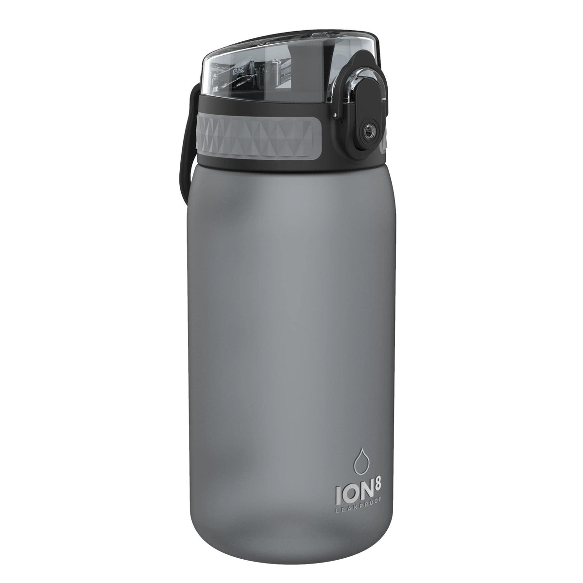 ION8 Kids Water Bottle, 350 ml/12 oz, Leak Proof, Easy to Open, Secure Lock, Dishwasher Safe, Carry Handle, Hygienic Flip Cover, Easy Clean, Odour Free, Rose Pink