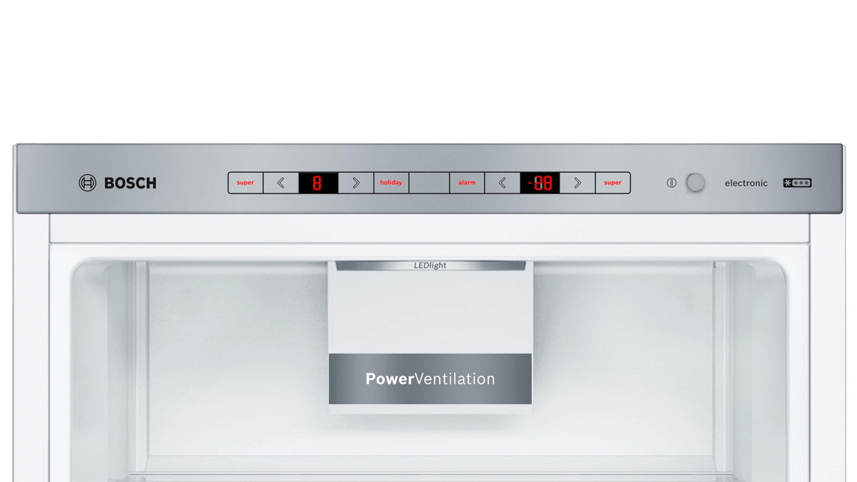 Bosch Series 2 KGN27NLEAG Fridge Freezer, NoFrost, Stainless Steel