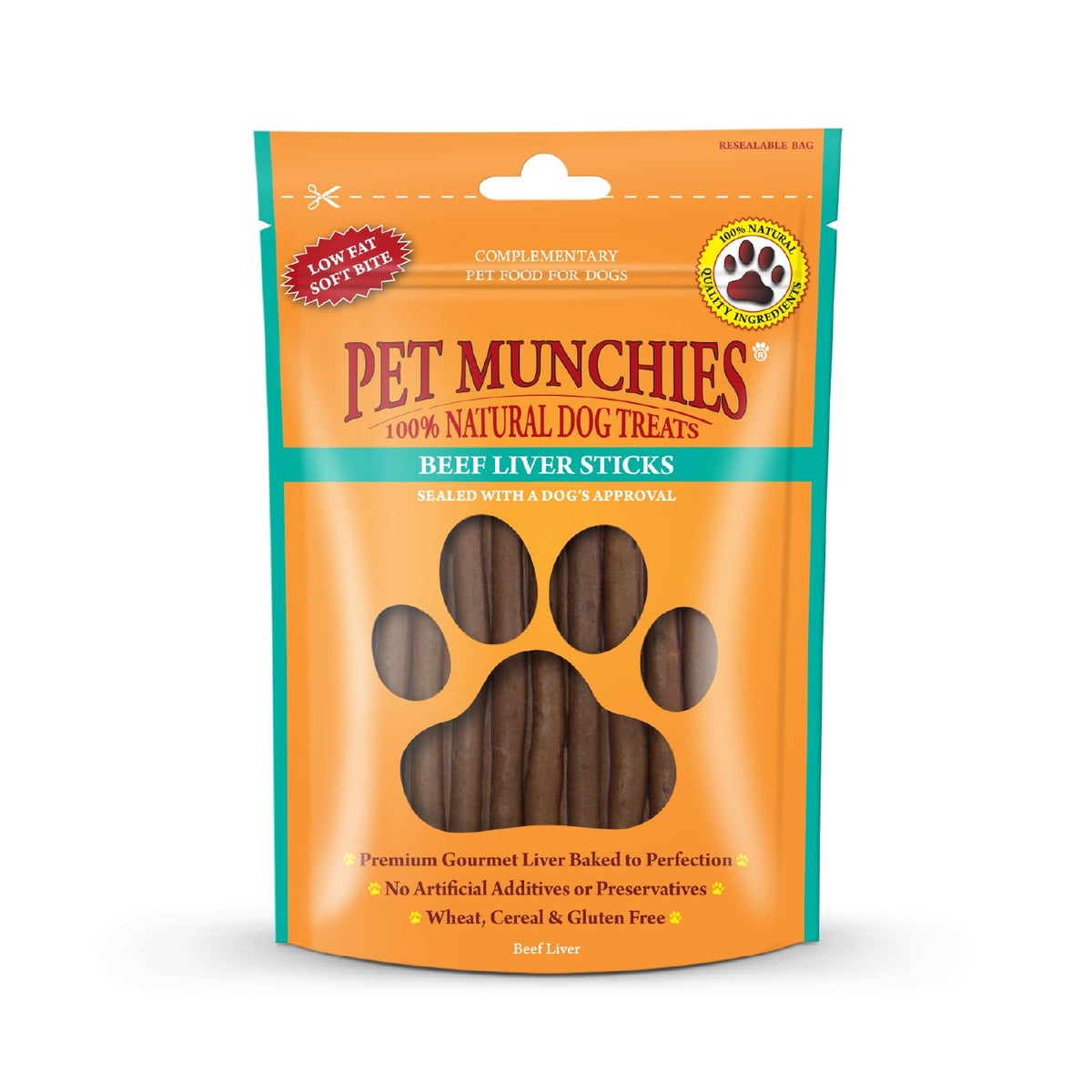 Pet Munchies Venison & Beef Liver Dog Training Treats, Grain Free Tasty Bites with Natural Real Meat, Low in Fat 50g