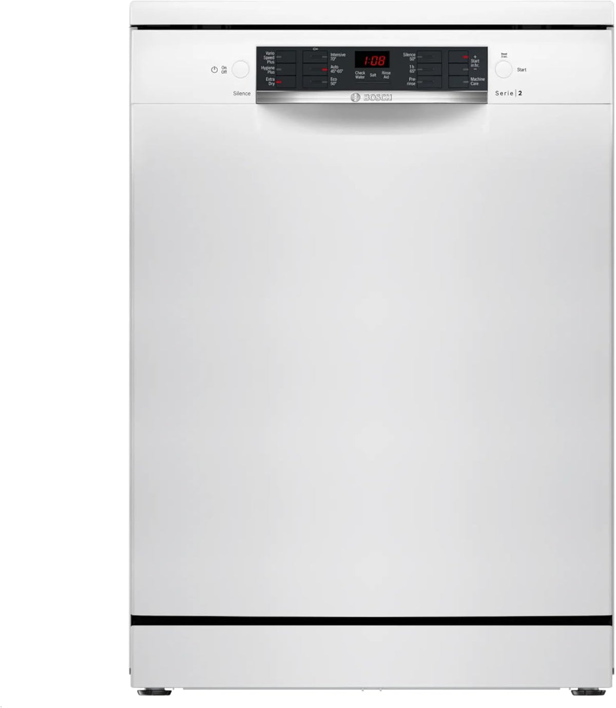 Bosch Series 2 SMS26AW08G Freestanding Dishwasher, 60cm, White