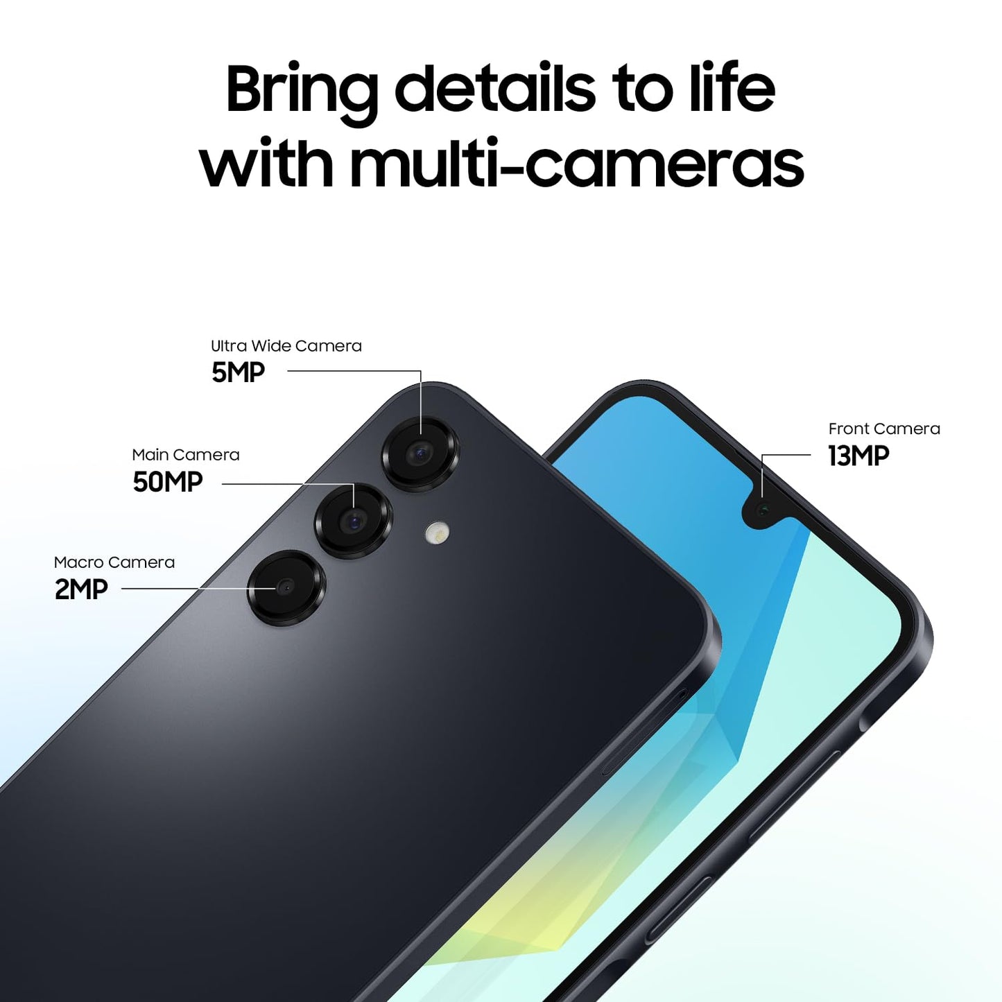 Samsung Galaxy A16 4G Android Smartphone, Super Amoled 6.7" Screen, Multiple Cameras, 128GB Storage, Blue Black, 3 Year Manufacturer Extended Warranty (UK Version)