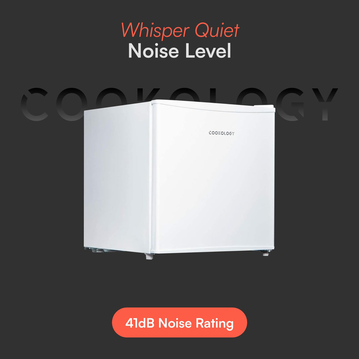 Cookology 45L Small Tabletop Mini Fridge with Chiller Box - Black