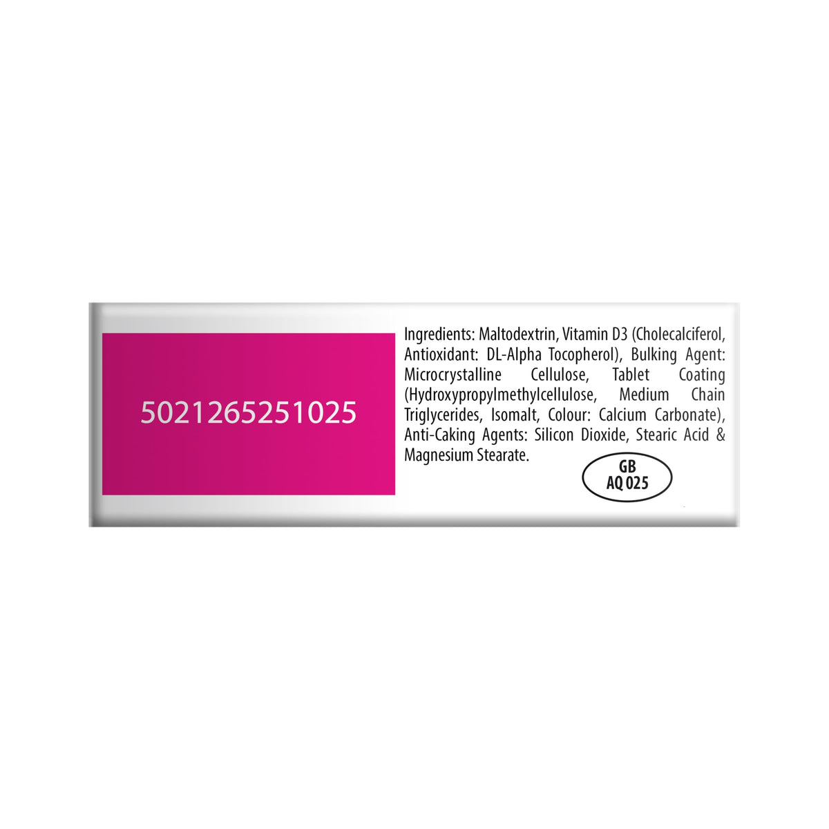 Vitabiotics Ultra Vitamin D3 1000IU, Vitamin D3 Tablets, 96 Tablets