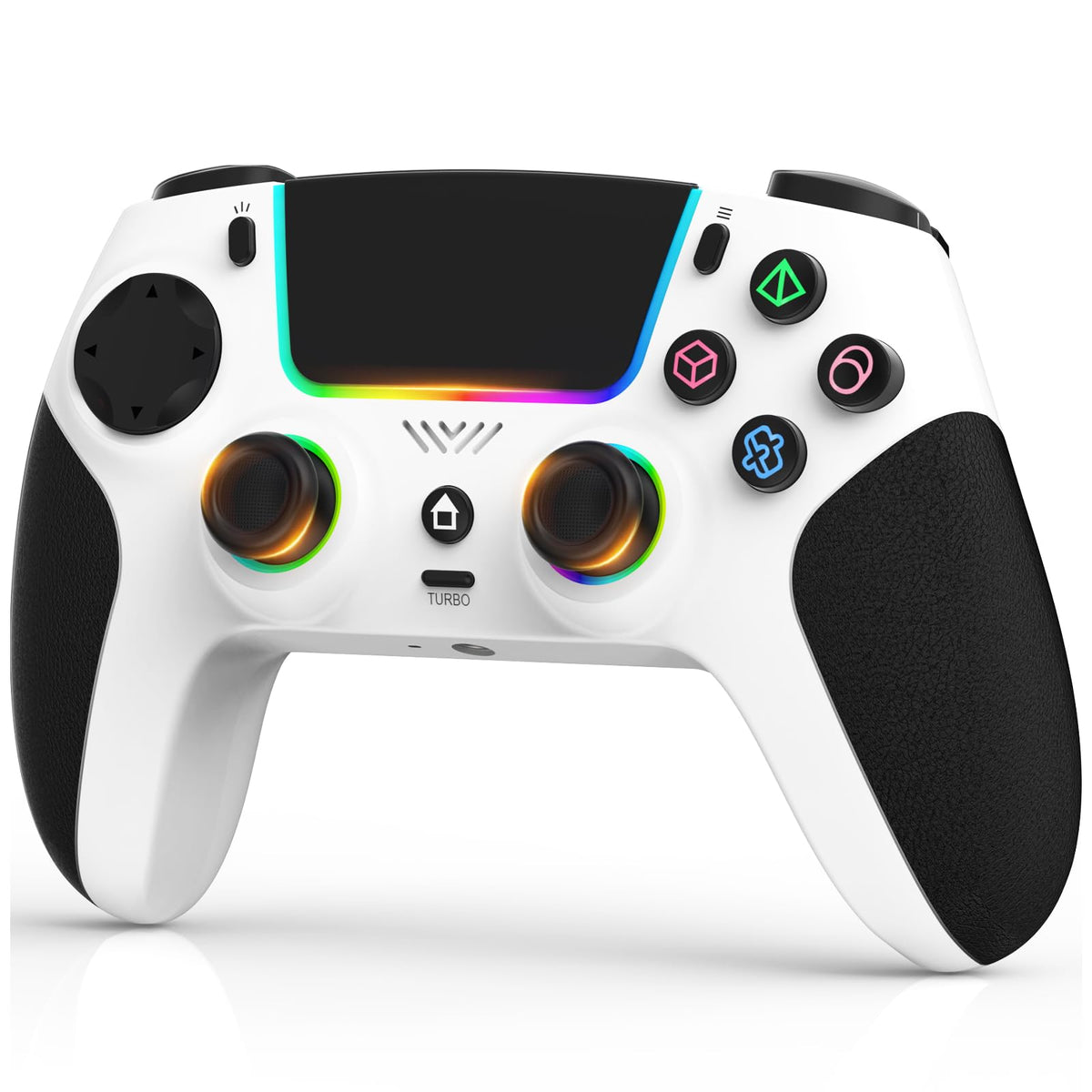 SFGSUP Wireless Pro Controller for PS5, PC, Mac, Steam Deck, Blue-White