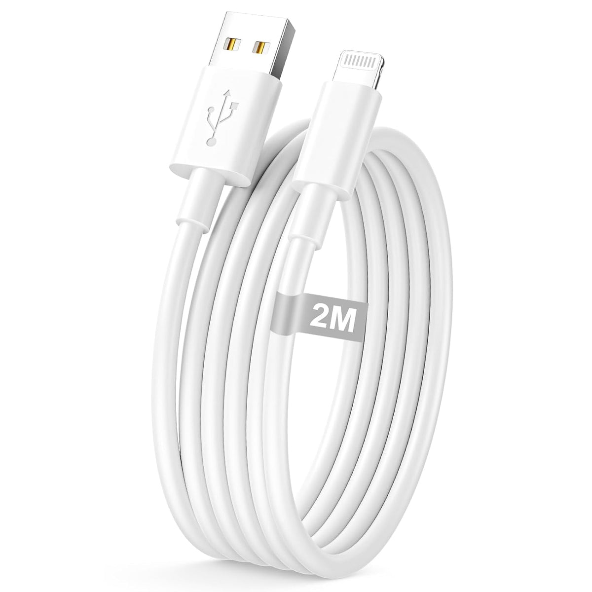 iPhone Charger Cable 2M, [Apple MFi Certified] USB to Lightning Cable 2M