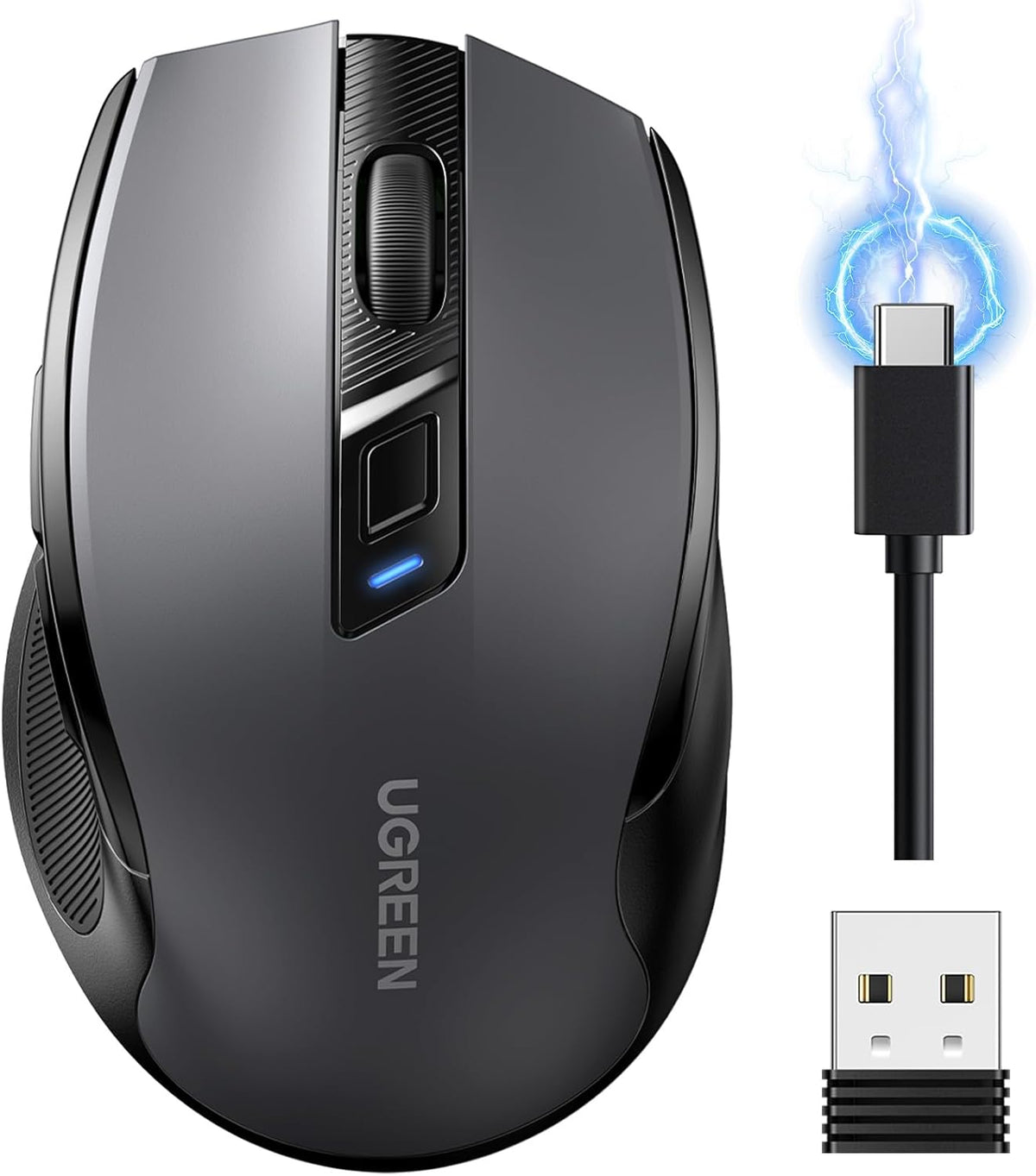 UGREEN Wireless Mouse, Bluetooth Mouse & USB Dual Modes Computer Mouse