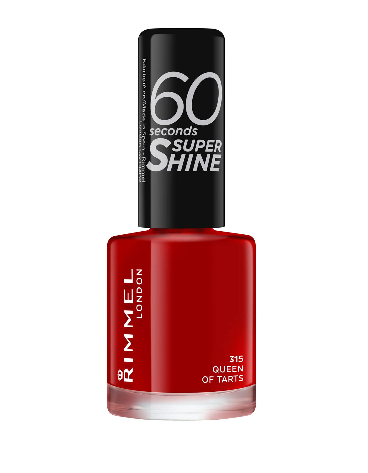 Rimmel 60 Seconds Super Shine Nail Polish, 740 Clear, Quick-Dry Nail Polish, Ultra-Shiny Finish, Easy to Apply, Vibrant Colour, Long-Wearing, Improved Formula, Vegan, 8ml
