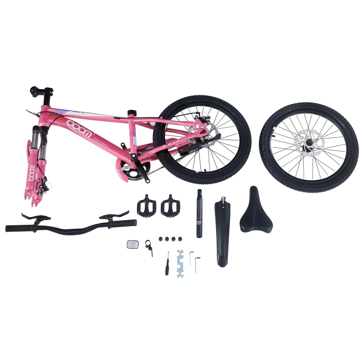 LSBIKE Kids Mountain Bike with Front Suspension & Disc Brakes — 18"/20"/22" | Ages 5-13