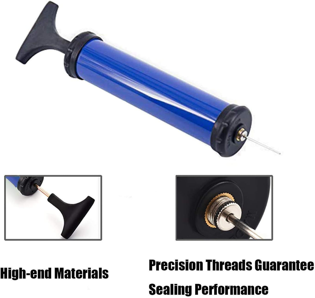 DDUO Portable Ball Pump,Air Pump Inflator Kit with Needle,Nozzle, Extension Hose Hand Pumps for Basketball Football Volleyball Water Polo Rugby Exercise Sports Ball Balloon swimming ring