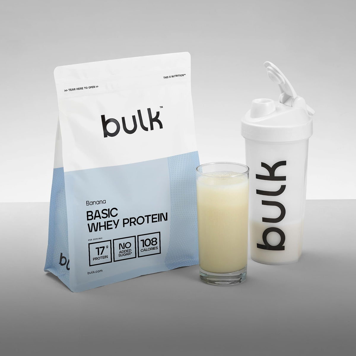 Bulk Basic Whey Protein Powder | Chocolate | 1.25 kg | 41 Servings | Up to 18g Protein per Serving | Low Sugar | Fast Absorbing Formula | Gym Supplement Supports Muscle Growth & Recovery