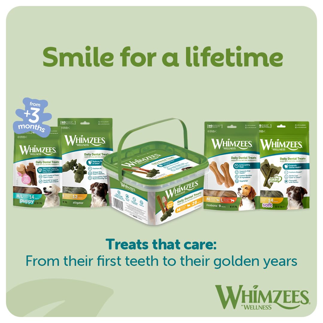 WHIMZEES Rice Bone M/L, 9 Pieces – Size M/L