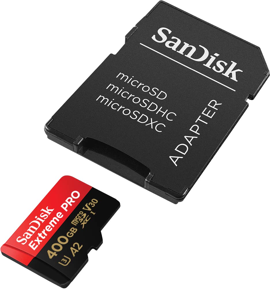 SANDISK Extreme PRO microSD Card + Adapter 256GB, Up to 200MB/s Read Speeds
