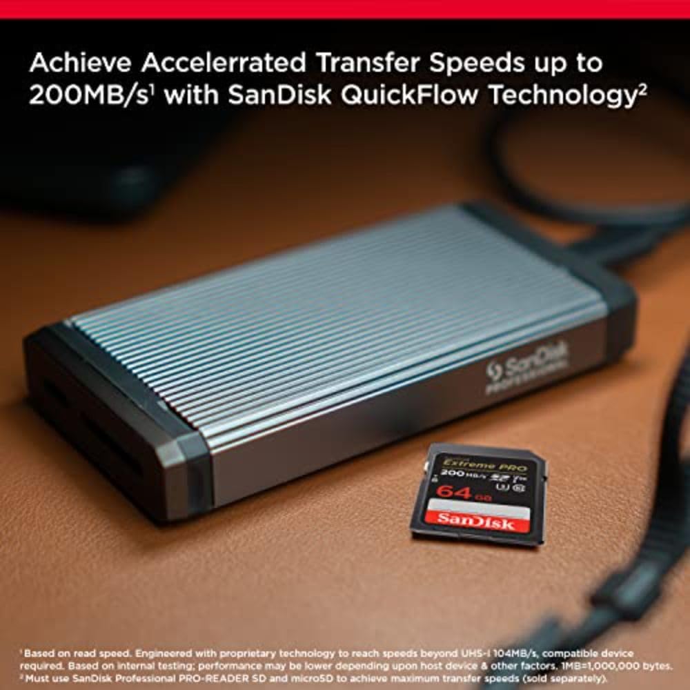 SanDisk 128GB Extreme PRO SDXC card, SD Card, V30 Memory Card, 4K UHD, up to 200 MB/s, SanDisk QuickFlow Technology, RescuePro Deluxe Data Recovery Software, UHS-I, Class 10, U3, V30