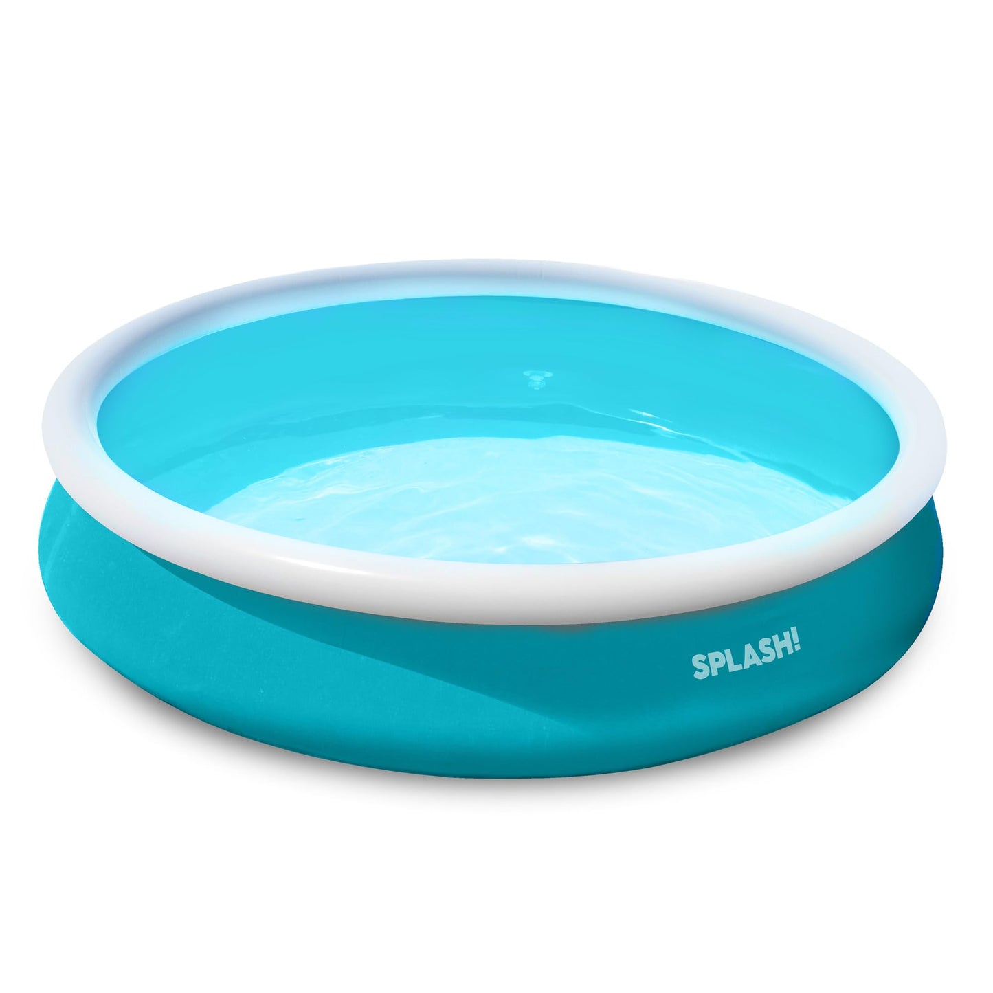 SPLASH! 6ft Inflatable Swimming Pool - Quick Set Inflatable Pool Garden with Double Vinyl Wall, Hose Adaptor, Safety Valve & Repair Patches - Outdoor Paddling Pool for Kids and Adults