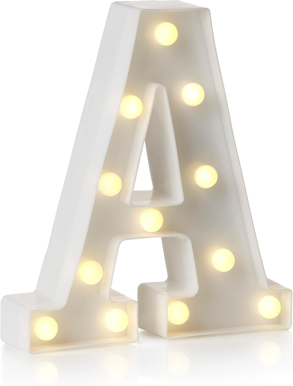 Auraglow LED Light Up Letter C Sign, Battery Powered Party Decoration