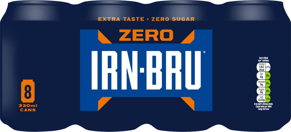 IRN-BRU Carbonated Soft Drink, 24 Pack, 330ml Cans