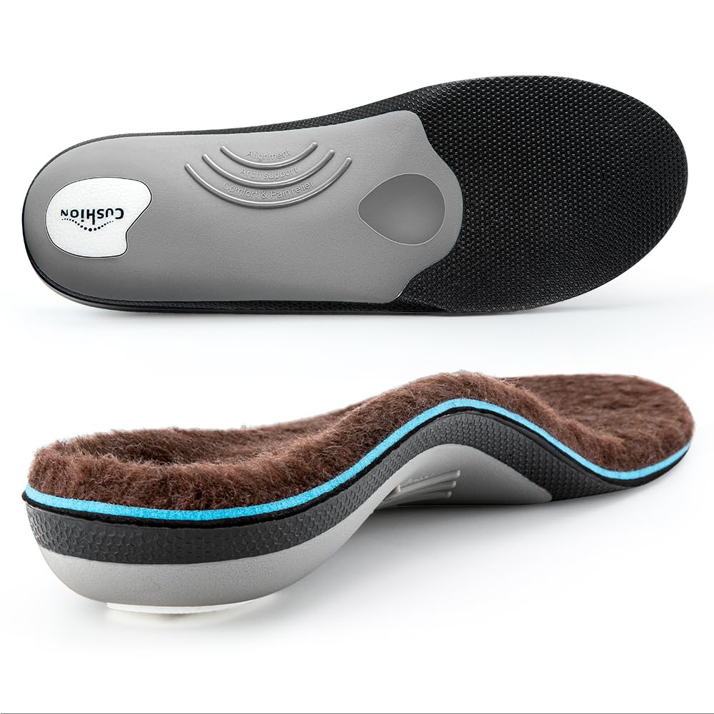 VALsole Orthotic Insole,Arch SupportFor Insole,Plantar FasciitisInsole,for OverPronation,Flat Feet,Metatarsalgia,Heel Pain, Insoles for Men and Women,Blue (UK 13-31cm, Blue-V227) (Pack of 2)