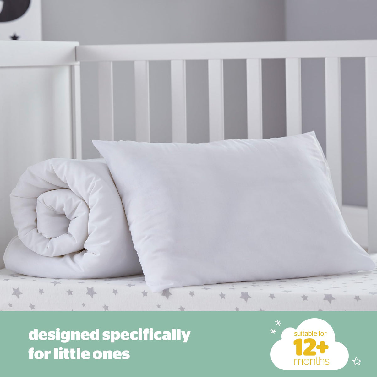 Silentnight Safe Nights Cot Bed Duvet 4 Tog – Anti Allergy Lightweight Soft Snug Nursery Quilt for Children, Kids, Toddlers – Hypoallergenic and Machine Washable – 150x120cm