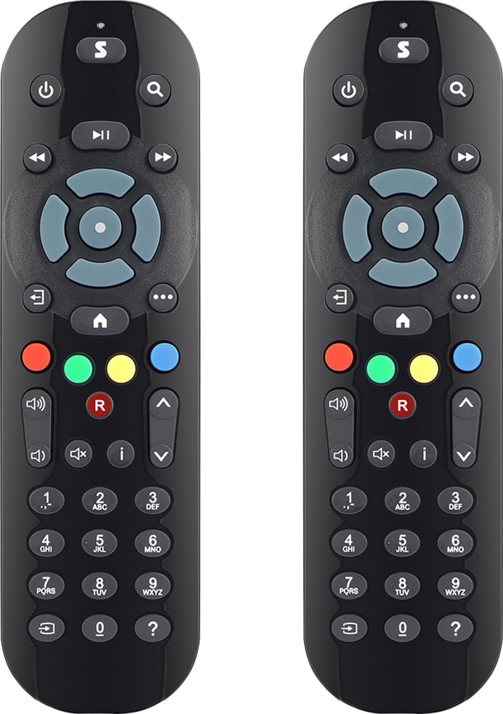 Gvirtue 【Pack of 2】Replacement Remote Control Compatible with Roku Box Model: Roku 1, Roku 2(HD, XD, XS), Roku 3, Roku LT, HD, XD, XDS, Roku N1, Roku Express, Roku Express+