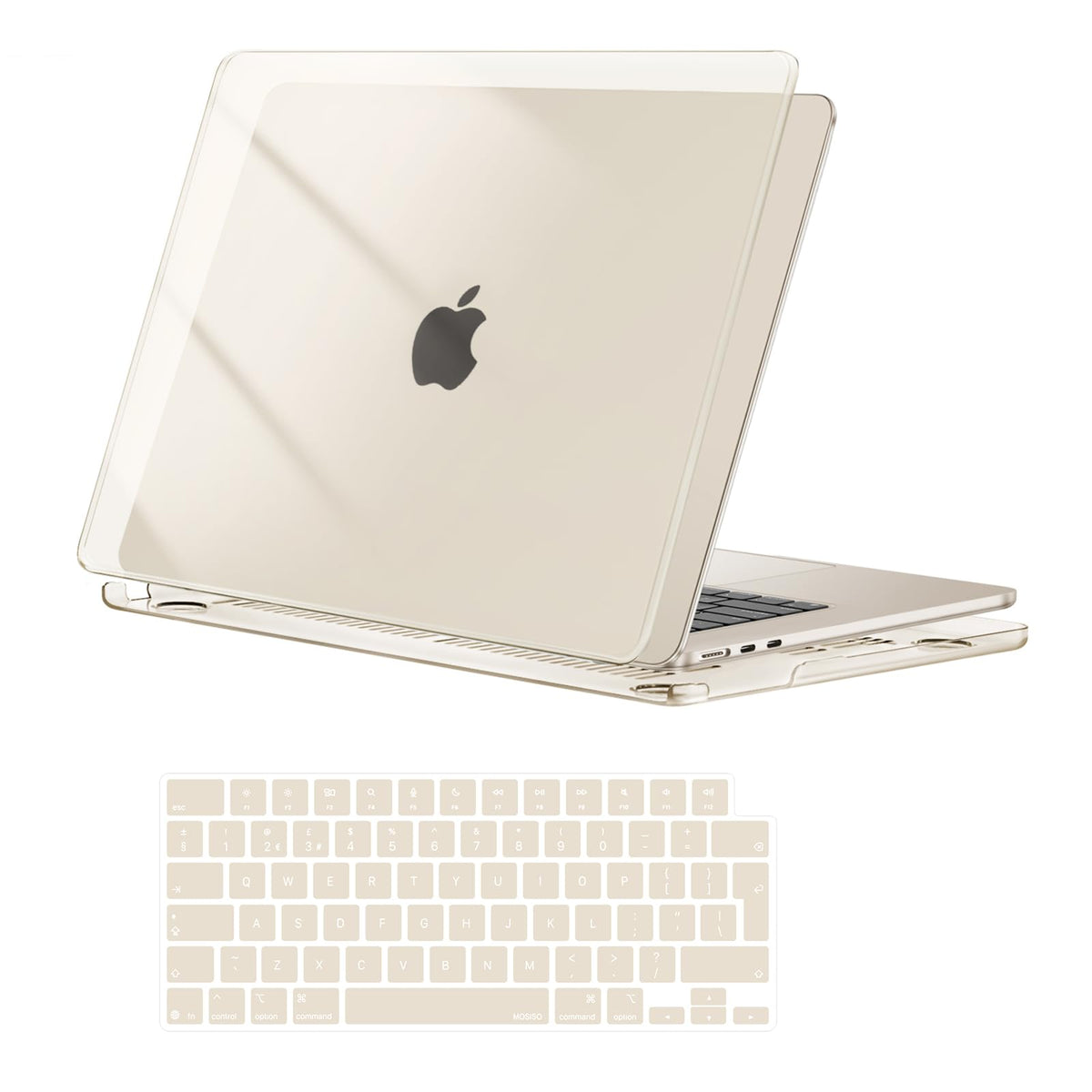 MOSISO Compatible with MacBook Air 13 inch Case M5-M2, Crystal Clear