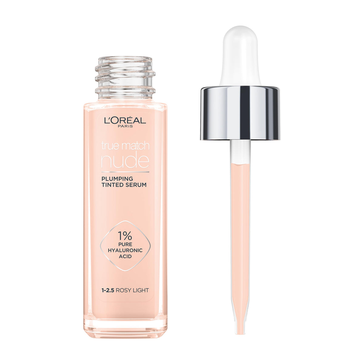 L'Oréal Paris Nude Plumping Tinted Serum with Hyaluronic Acid, Shade 4-5