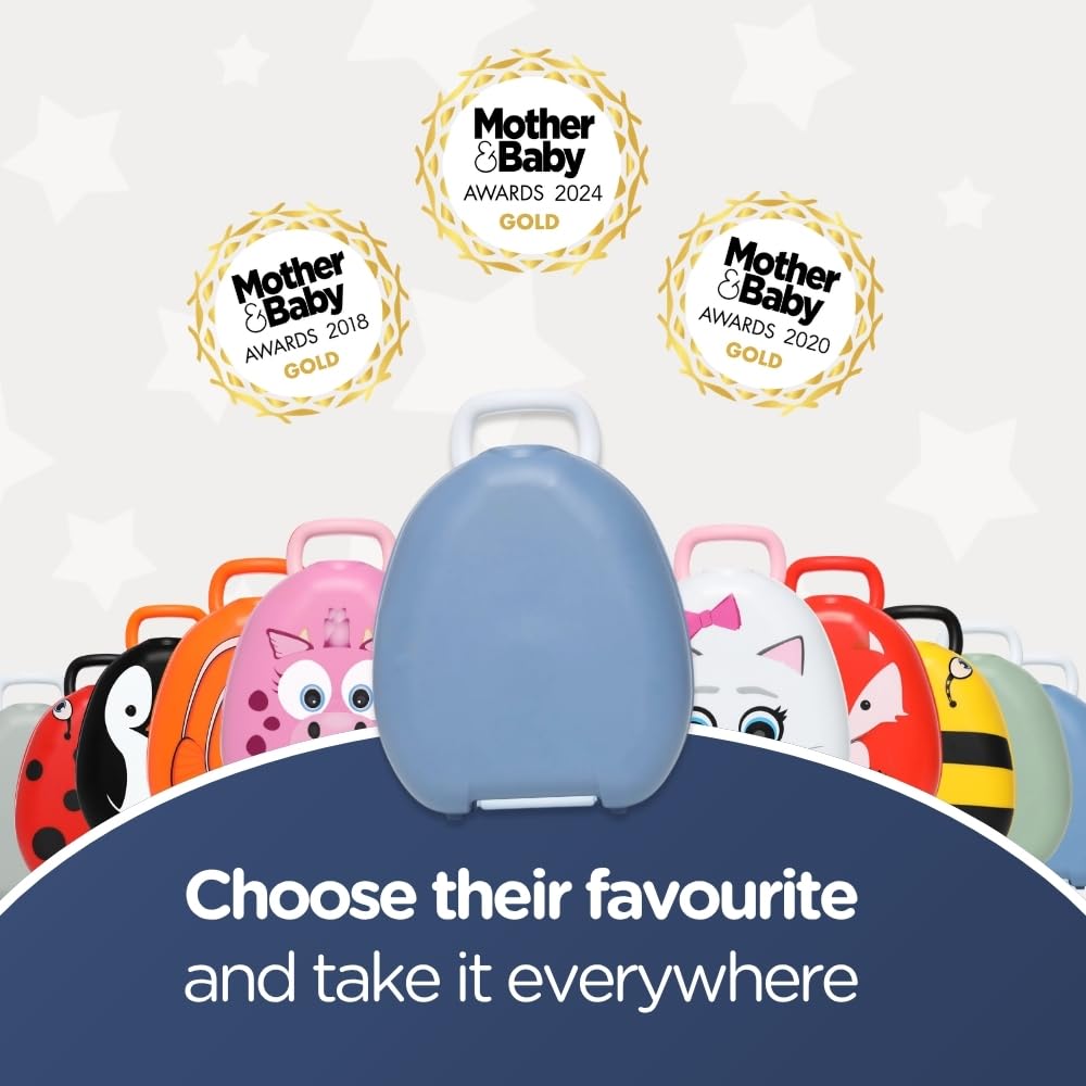 My Carry Potty - Travel Potty, Award-Winning Portable Toddler Toilet Seat for Kids to Take Everywhere (Ladybird)
