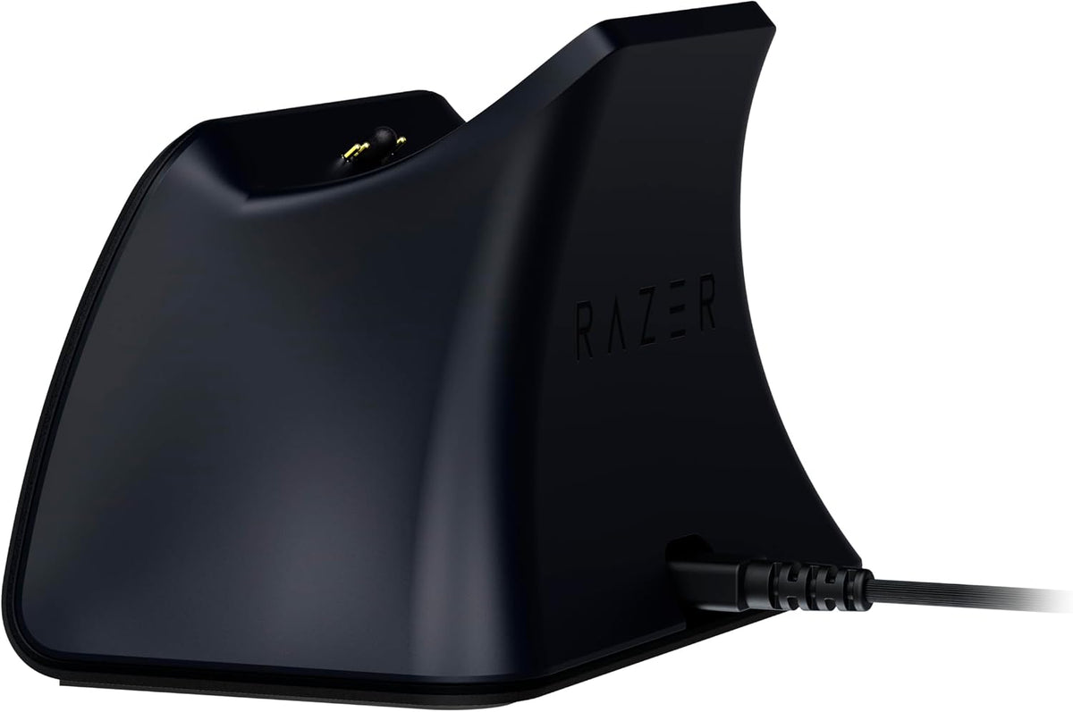 Razer Quick Charging Stand - Quick Charging Stand for PlayStation 5 Controller (Quick Charge, Curved Cradle Design, Powered by USB, One-Handed Navigation) Midnight Black