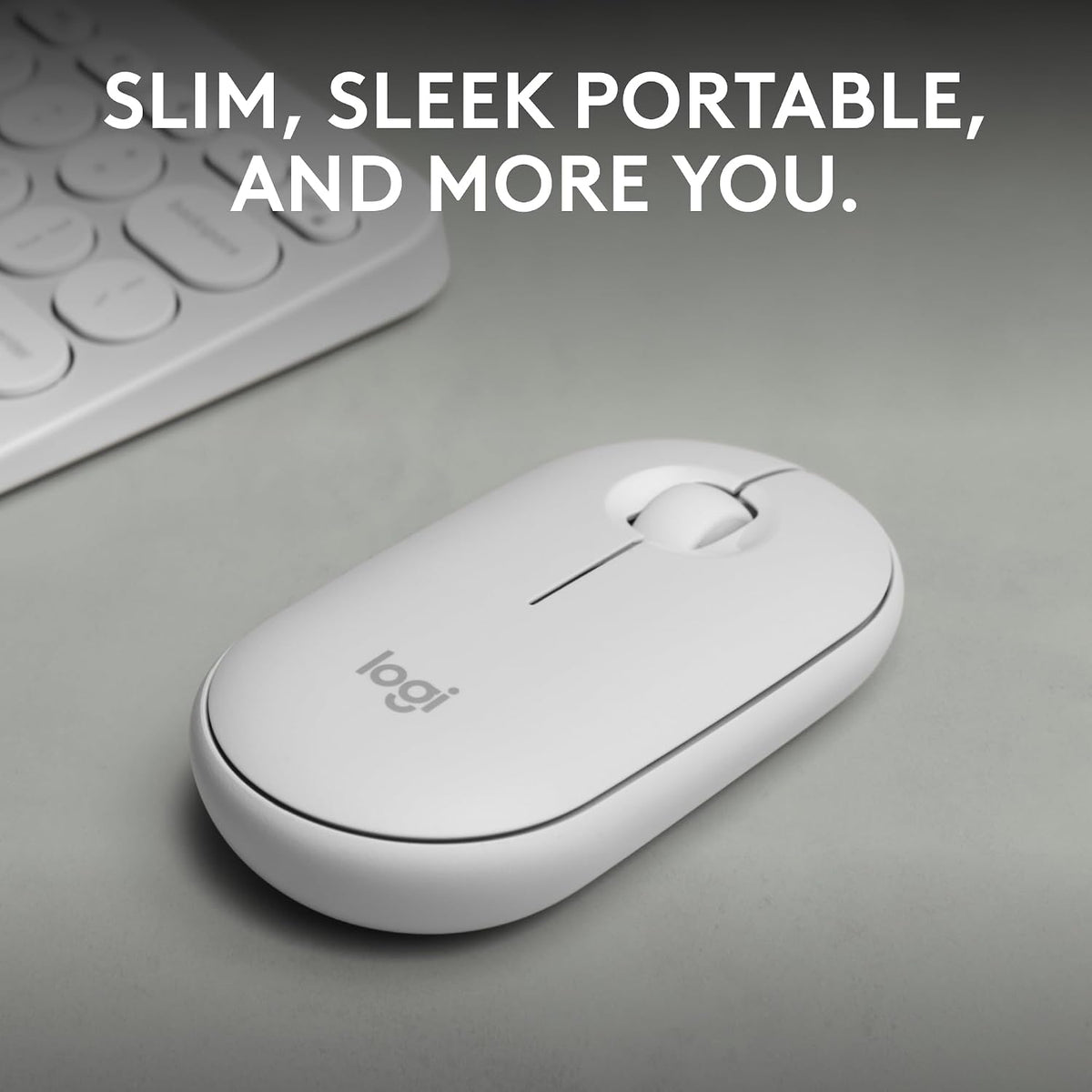 Logitech Pebble Mouse 2 M350s Slim Bluetooth Wireless Mouse
