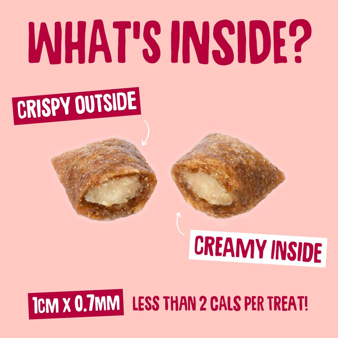 Scrumbles • Cat Treats • Krunchies • Calming • All Lifestages • 60g Bag • Hypoallergenic • No Added Sugar • Valerian & Chamomile • Gluten Free • Low Calories