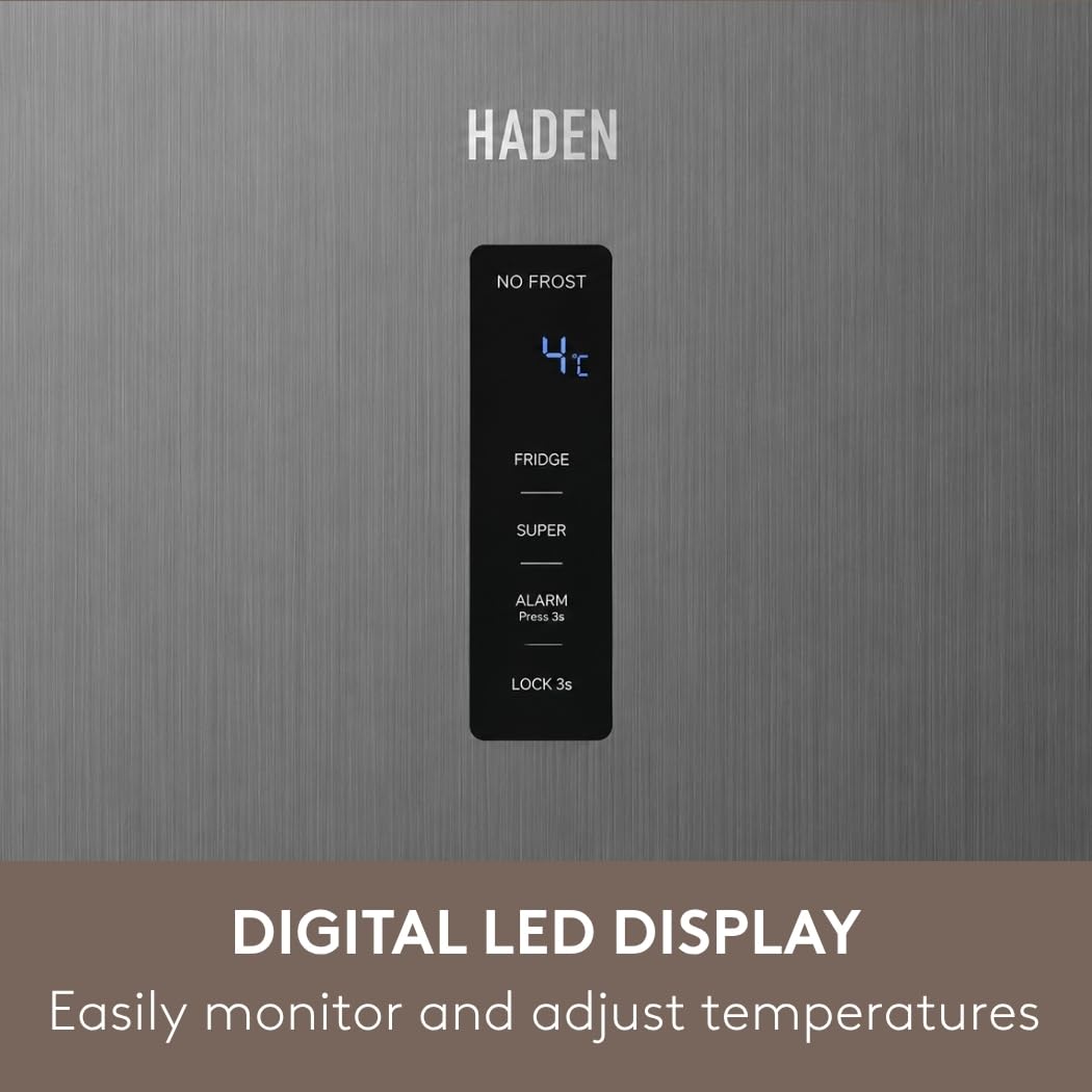 HADEN Tall Freezer 143cm 168L Manual defrost control Grey