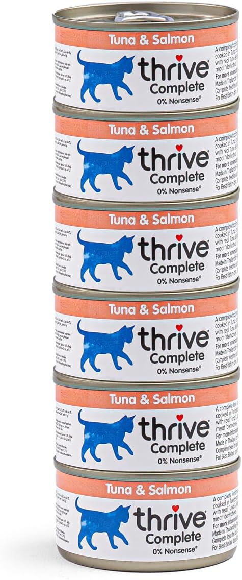 Thrive Complete Tuna with Salmon Wet Cat Food Cans – Adult & Senior – 6 x 75g